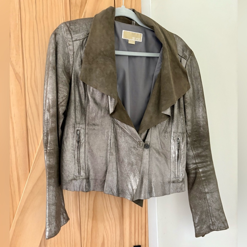 Distressed Metallic Jacket - Picture 3 of 4